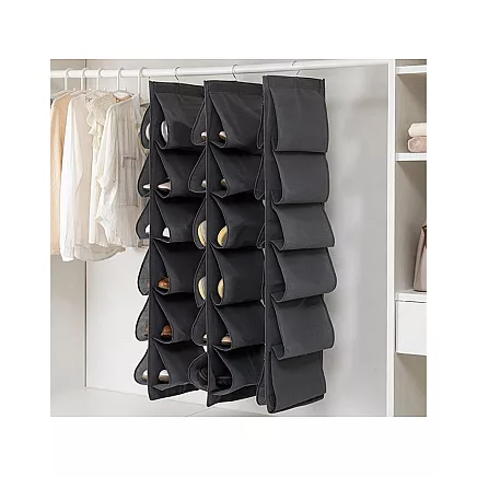 Shoe organiser for wardrobe hanging shoe rack 12 pairs