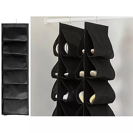 Shoe organiser for wardrobe hanging shoe rack 12 pairs