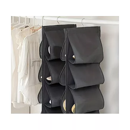 Shoe organiser for wardrobe hanging shoe rack 12 pairs