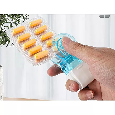 Tablešu Izņemšanas Ierīce, Zāles Organaizers, Dozators, Zils
