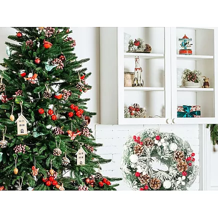 Garland christmas wreath christmas decorations door decoration window