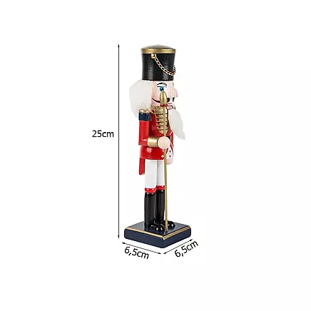 Ziemassvētku Koka Riekstkodis, 25 cm