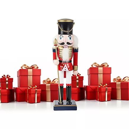 Ziemassvētku Koka Riekstkodis, 25 cm