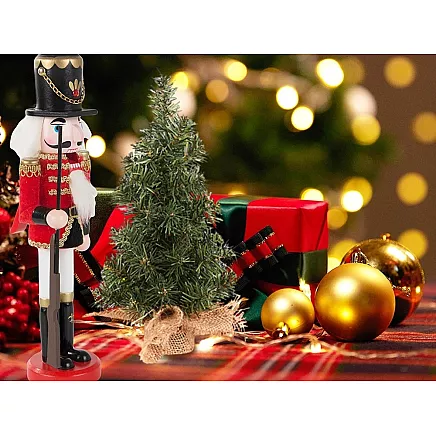 Ziemassvētku Koka Riekstkodis, 30 cm