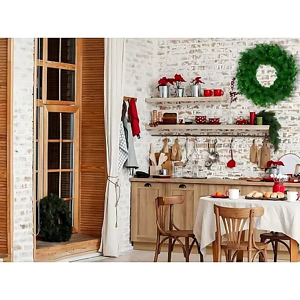 Christmas wreath door decoration table large 50cm
