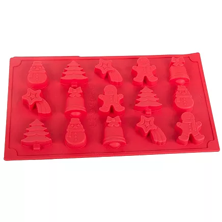 Baking tray 6 pieces festive gingerbread men set
