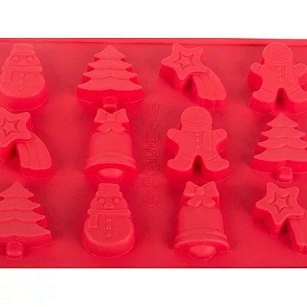 Baking tray 6 pieces festive gingerbread men set
