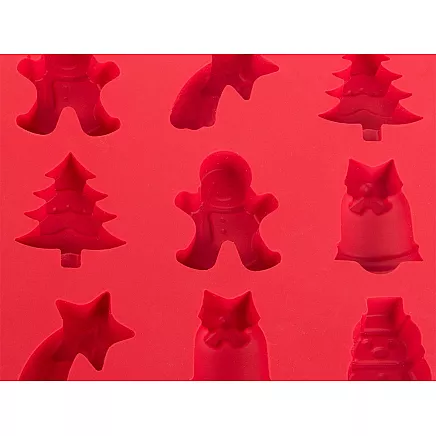 Baking tray 6 pieces festive gingerbread men set