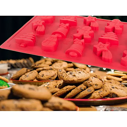 Baking tray 6 pieces festive gingerbread men set