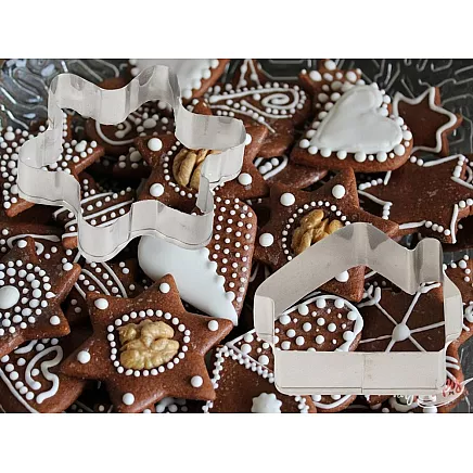 Gingerbread cookie cutters christmas cookies 15 pcs. To bake