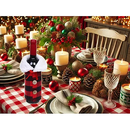 Christmas bottle casket christmas decoration