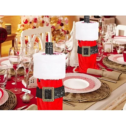 Christmas bottle cover christmas decoration christmas decoration