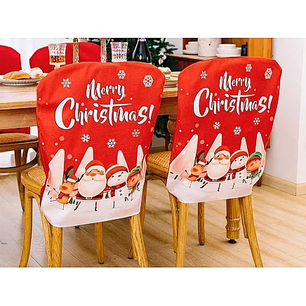 Chair back cover christmas decoration christmas decoration decoration