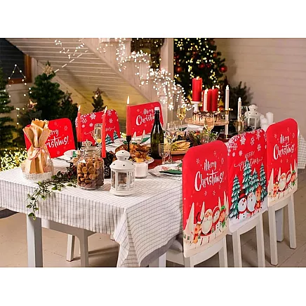 Chair back cover christmas decoration christmas decoration decoration