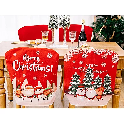 Chair back cover christmas decoration christmas decoration decoration