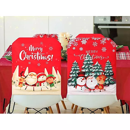 Chair back cover christmas decoration christmas decoration decoration