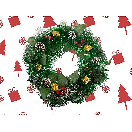 Garland christmas wreath christmas decorations door decoration window