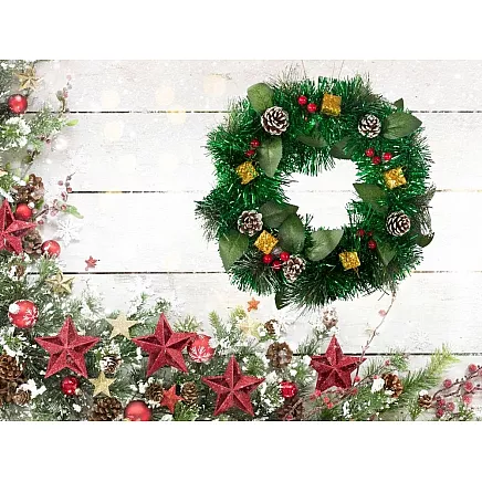 Garland christmas wreath christmas decorations door decoration window