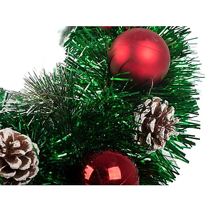 Ziemassvētku Adventes Durvju Vainags, 35 cm