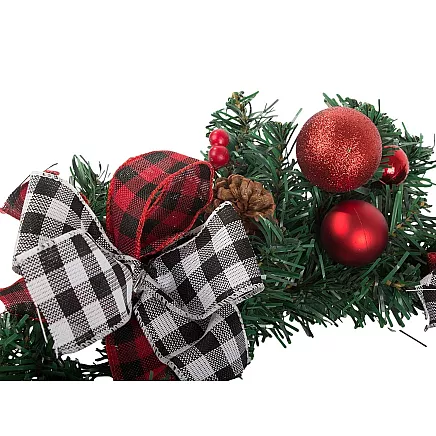 Ziemassvētku Adventes Durvju Vainags, 40 cm