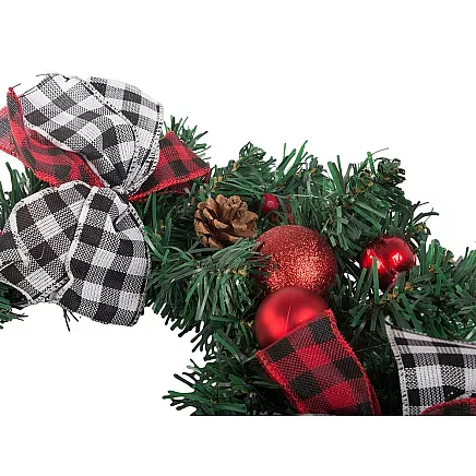 Ziemassvētku Adventes Durvju Vainags, 40 cm