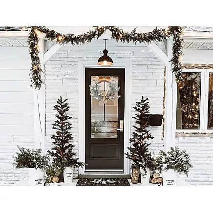 Ziemassvētku Adventes Durvju Vainags, 30 cm