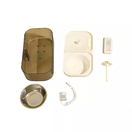 Automātiskā kaķu un suņu ūdens strūklaka ar filtru un barošanas trauku