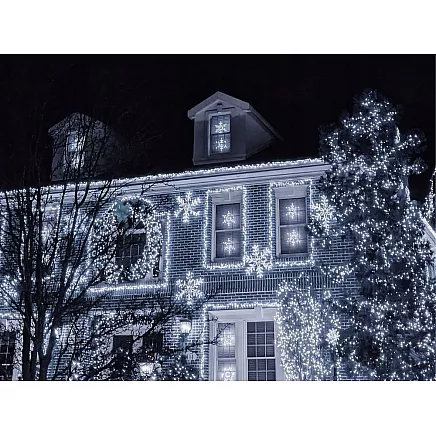 Āra Ziemassvētku Virtene, Aizskars, Lampiņas, 500 LED, IP44, Auksti Balta