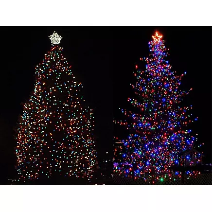 Ziemassvētku Virtene, Eglītes Gaismas, Lampiņas, 300 LED