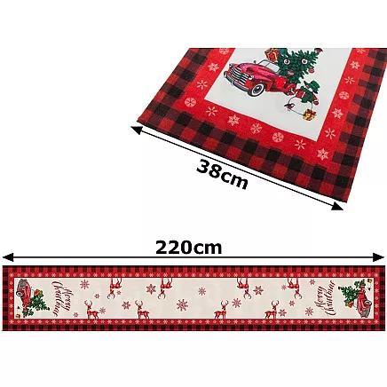 Christmas table runner christmas eve decorative table runner 220x38cm
