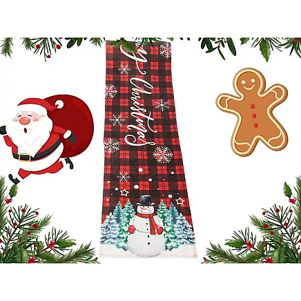 Christmas table runner christmas eve decorative table runner 180x32cm