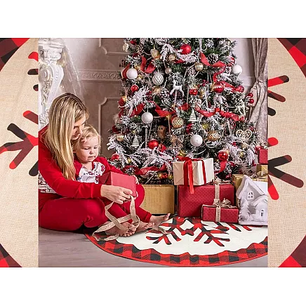 Ziemassvētku Eglīšu Paklājs, 120 cm