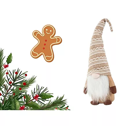 Ziemassvētku Rūķis, Ziemassvētku Vecītis, 48 cm