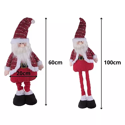 Ziemassvētku Rūķis Santa Klaus, 60-100 cm