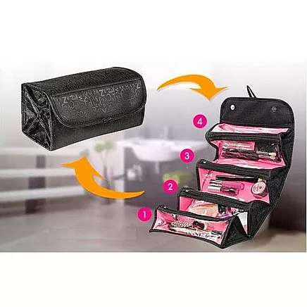 Roll n go make-up bag travel organiser