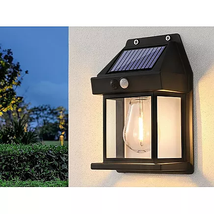 Solar lamp with twilight movement sensor 3 modes waterproof 600lm
