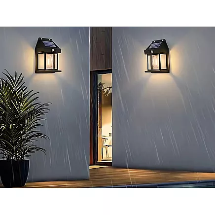 Solar lamp with twilight movement sensor 3 modes waterproof 600lm