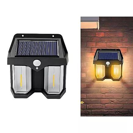 Ūdensizturīga solārā lampa ar kustības sensoru 1200lm, 3 režīmi