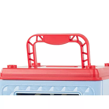 Interaktīva seifa tipa krājkase ar PIN kodu, banknotēm un monētām, zila