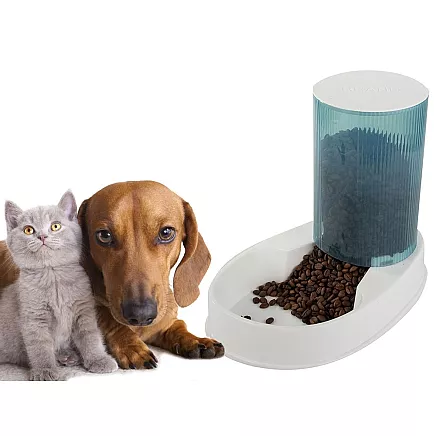 Dog food dispenser cat food bowl automatic dry food dispenser