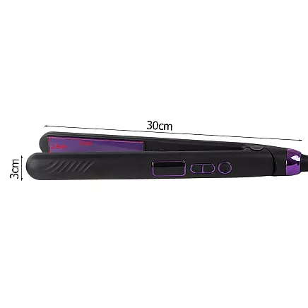 Hair straightener temperature control ceramic for straightening