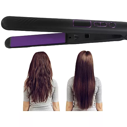 Hair straightener temperature control ceramic for straightening