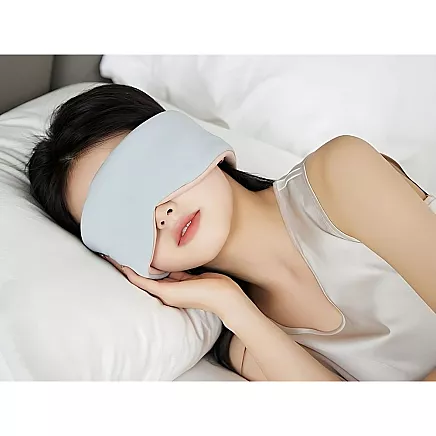 Acu aizsietā miega maska ērts miegs ceļošanai 2 puses silts auksts