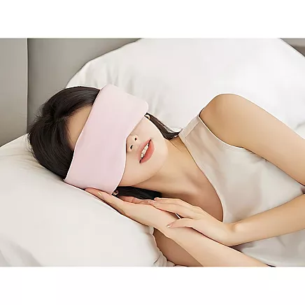 Acu aizsietā miega maska ērts miegs ceļošanai 2 puses silts auksts