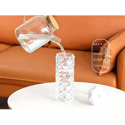 Humidifier air diffuser aromatherapy mist usb rgb crystal