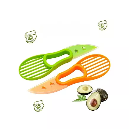 Avocado slicer knife fruit peeler multifunctional in plastic