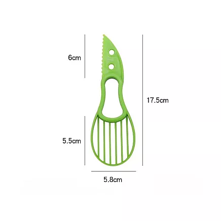 Avocado slicer knife fruit peeler multifunctional in plastic