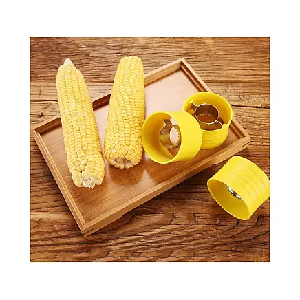 Kukurūzas graudu noņēmējs–mizotājs (plastmasa, 6,8×4,8 cm)