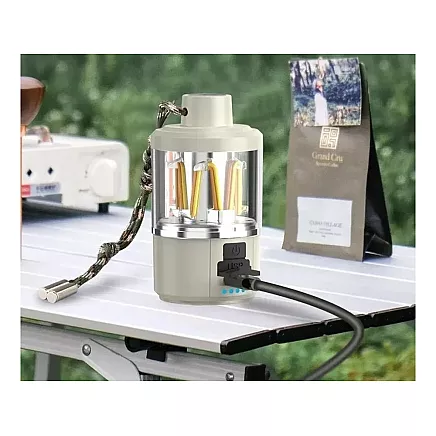 Travel light camping rechargeable led torch powerbank usb camping