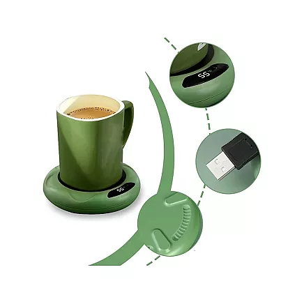 Coffee tea mug water heater electric usb control